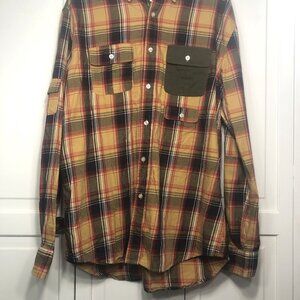 Ecko Unlimited Plaid Long Sleeve Button Down Shirt, Men's Size XL, 3 Pockets